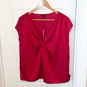 Talbots Maroon Color Blouse